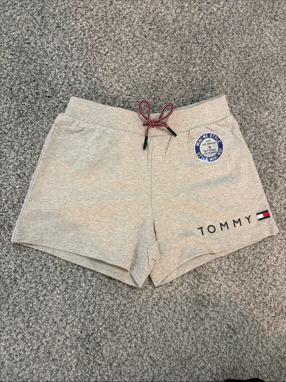 Tommy Hilfiger Light Gray Logo Drawstring Shorts